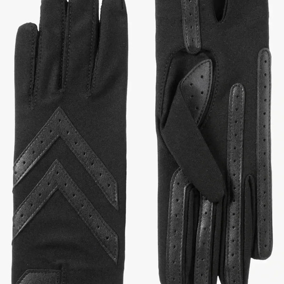 Isotoner Women’s Black Stretch Gloves One Size - Picture 13 of 13